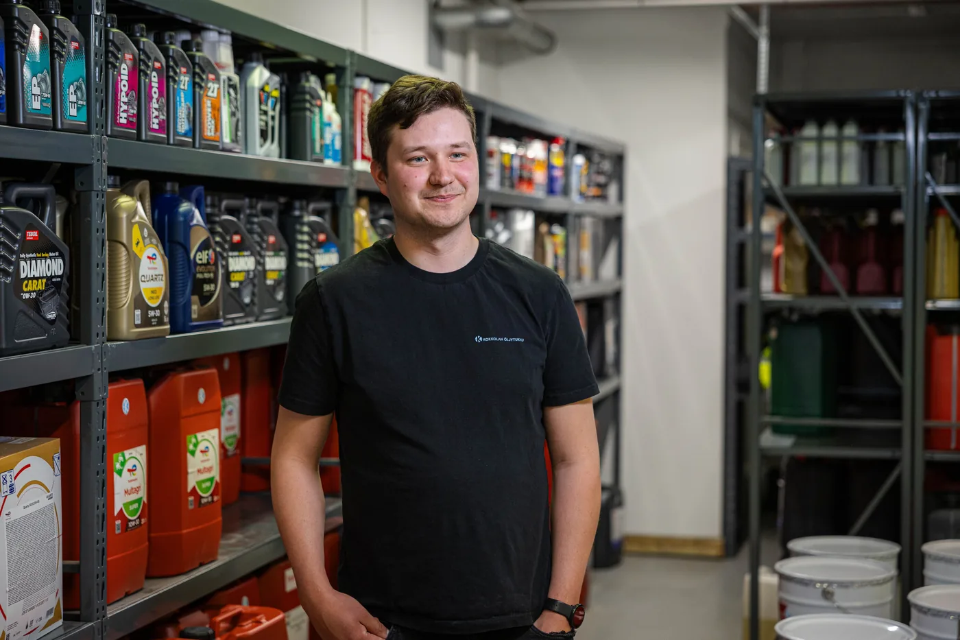 Kokkolan Öljytukun tuotevalikoima varastossa