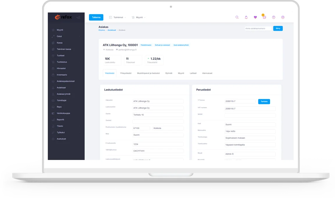 Refox UI example